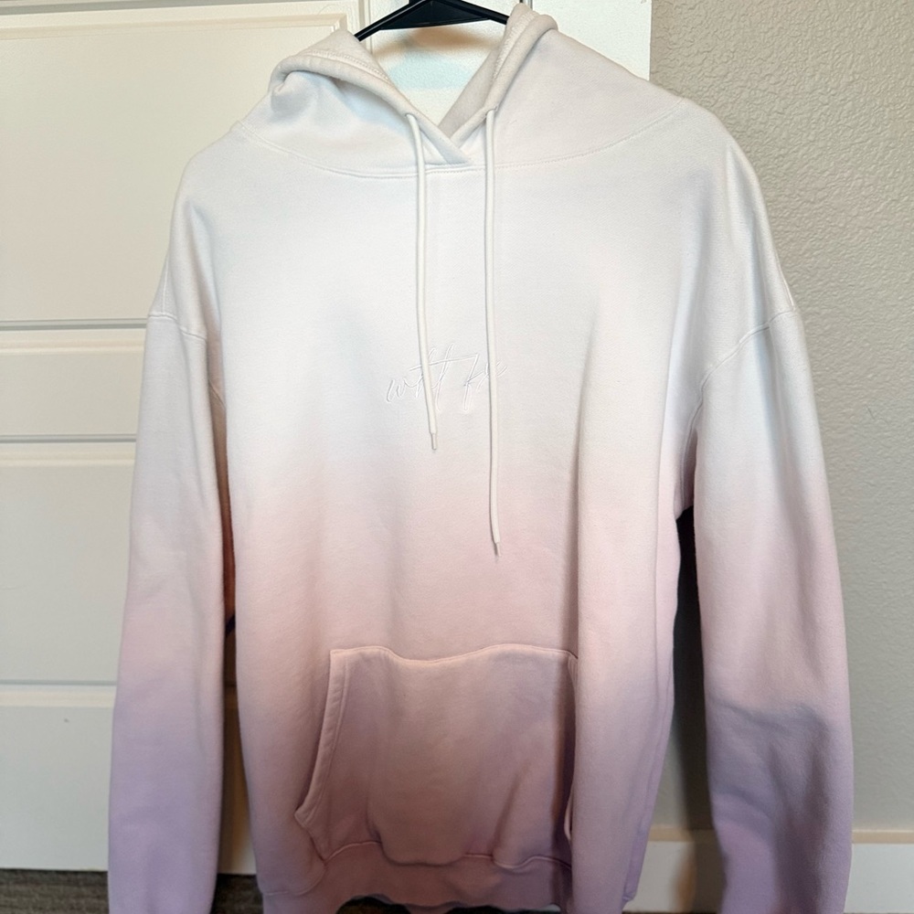 White Fox Boutique Ombré Hoodie S/M
